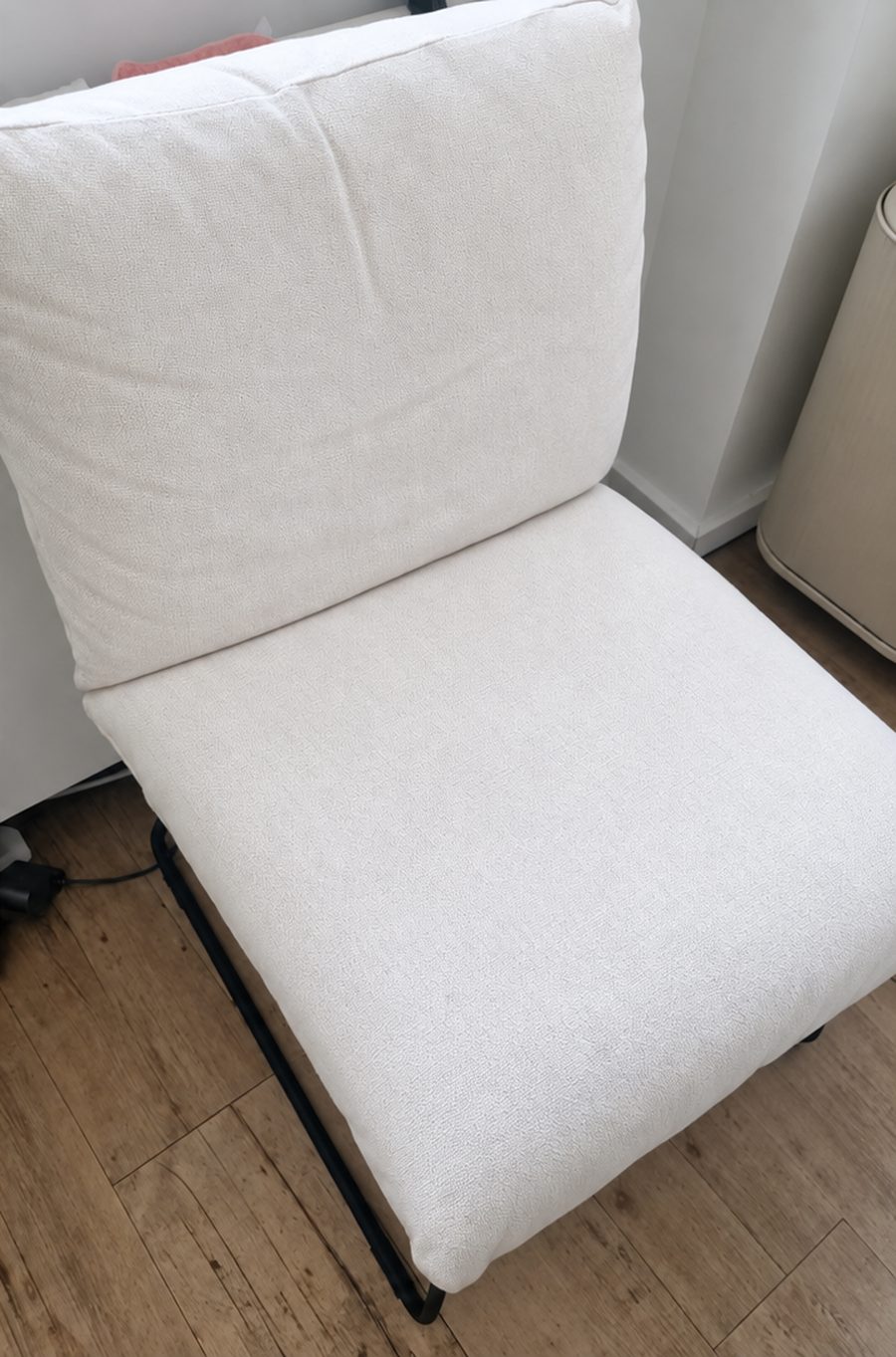 Loungesessel, Stoffbezug – nachher